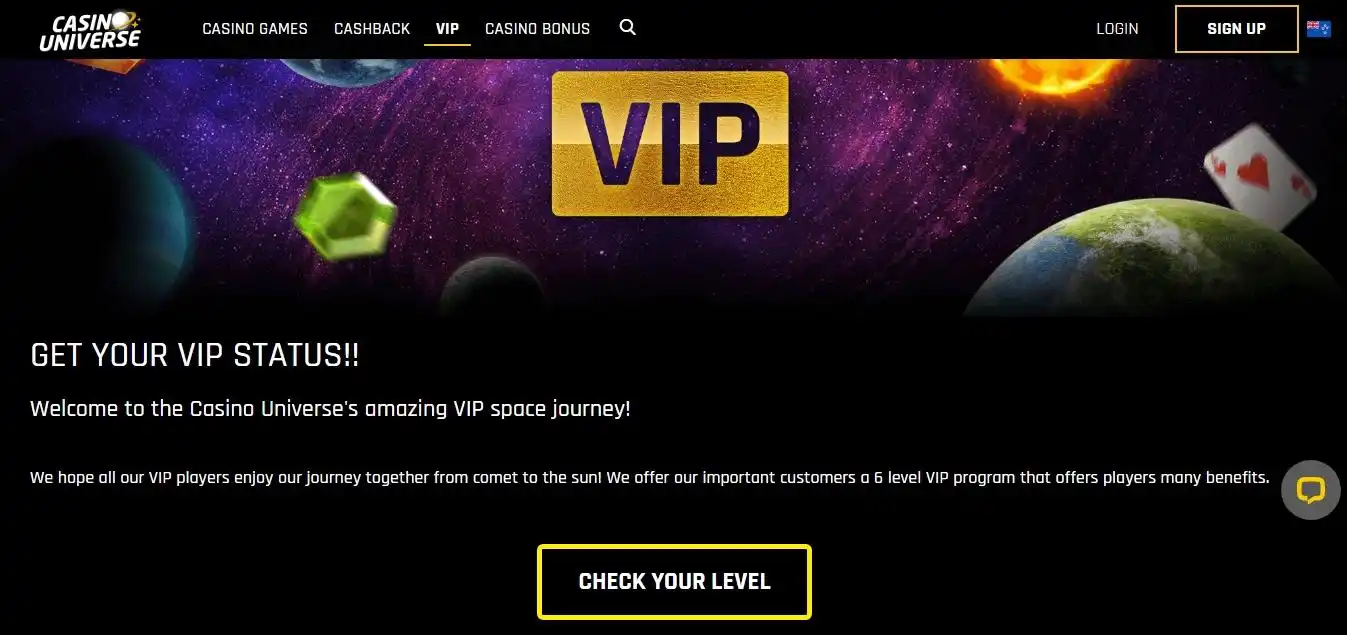 casino universe vip