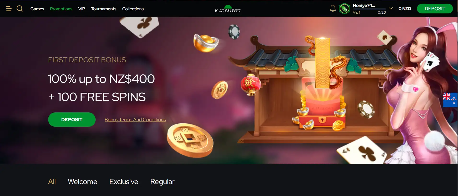 katsubet casino bonus