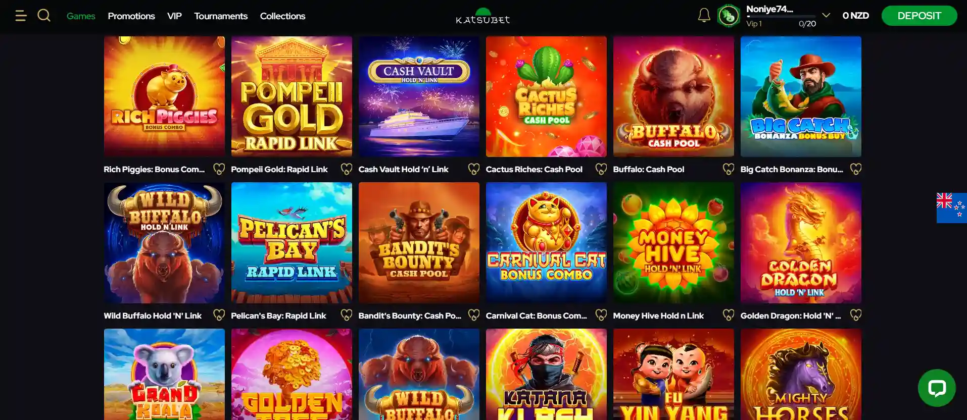 katsubet casino games