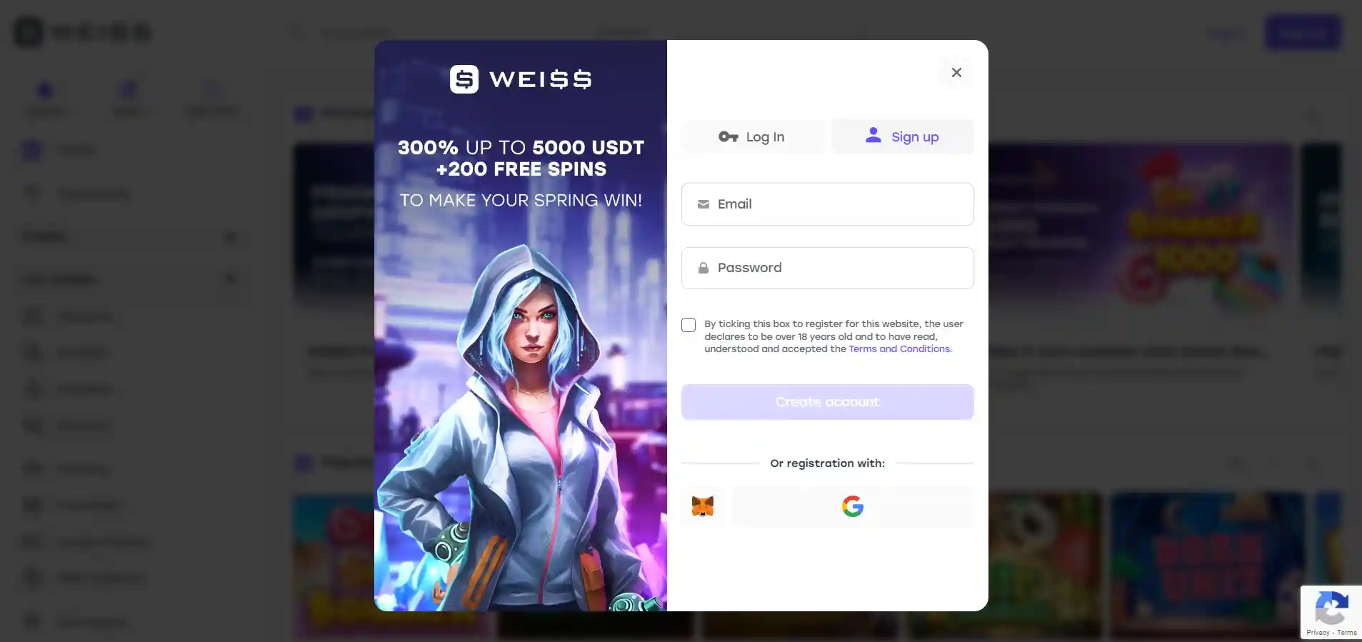 weiss bet registration form