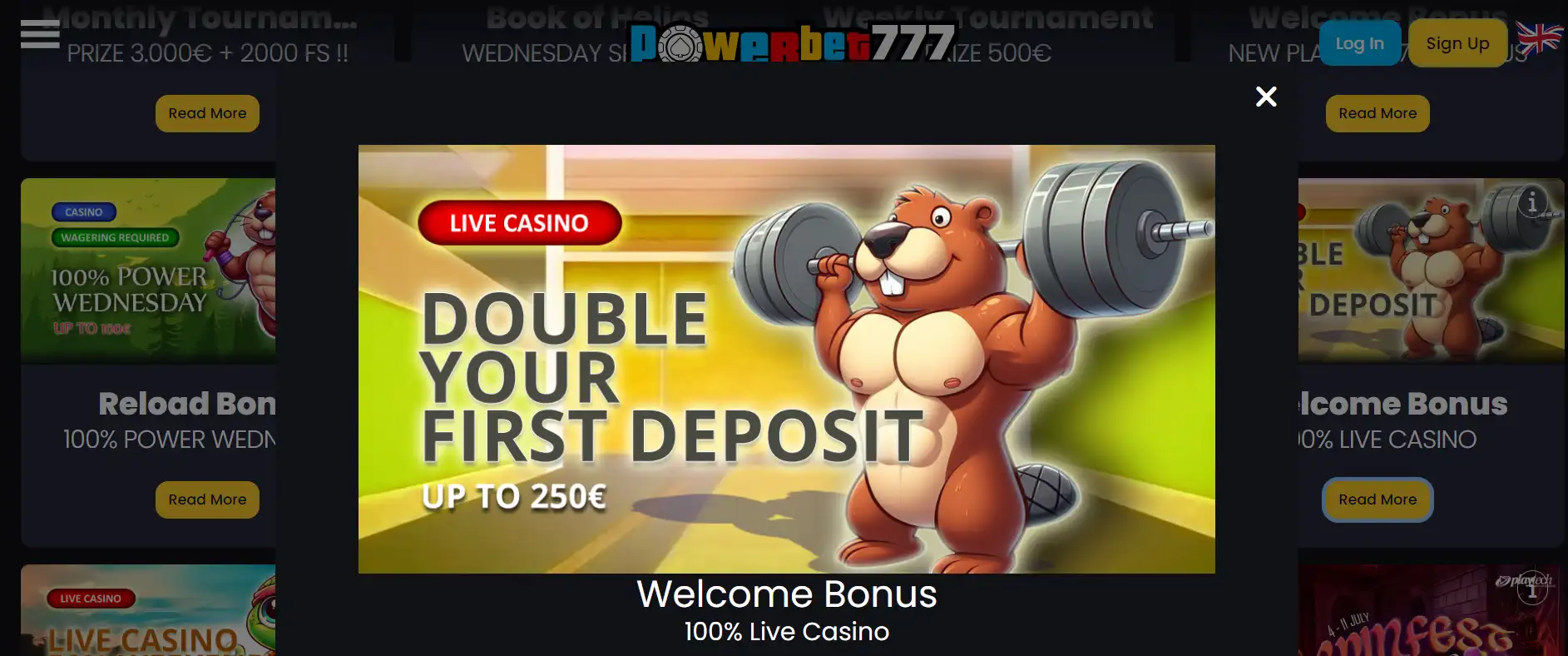 powerbet777 live casino bonus