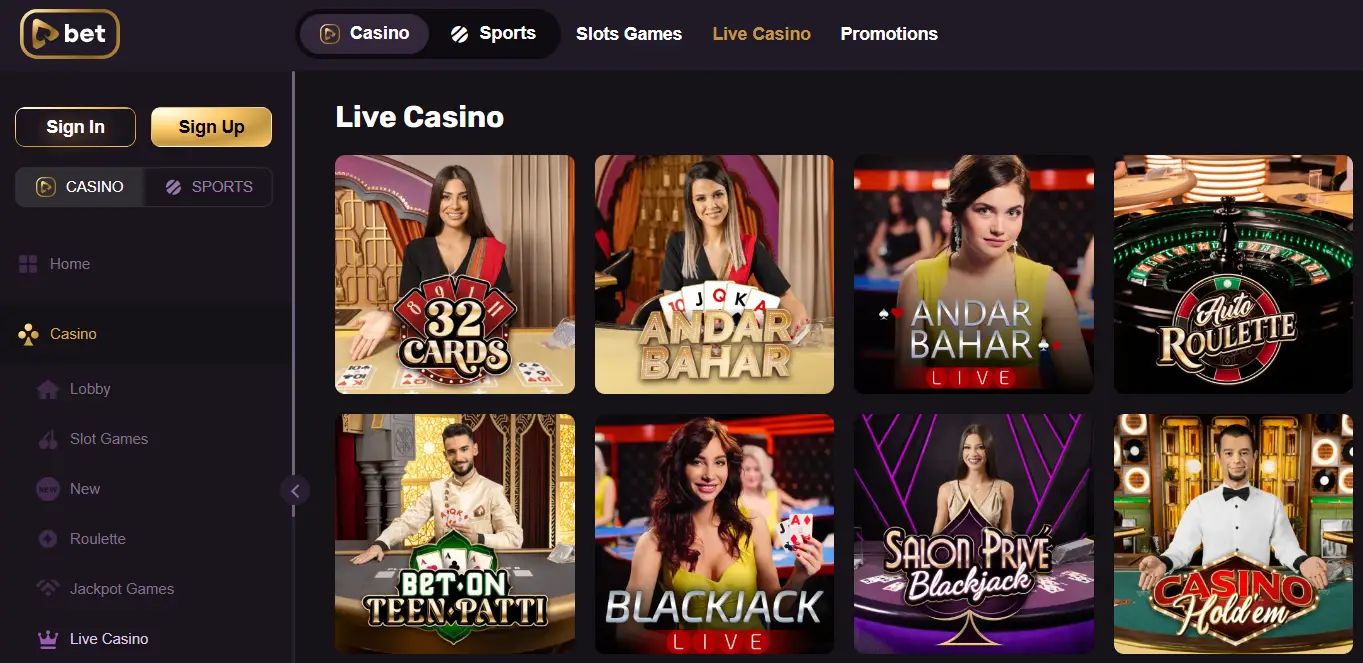 playbet live casino