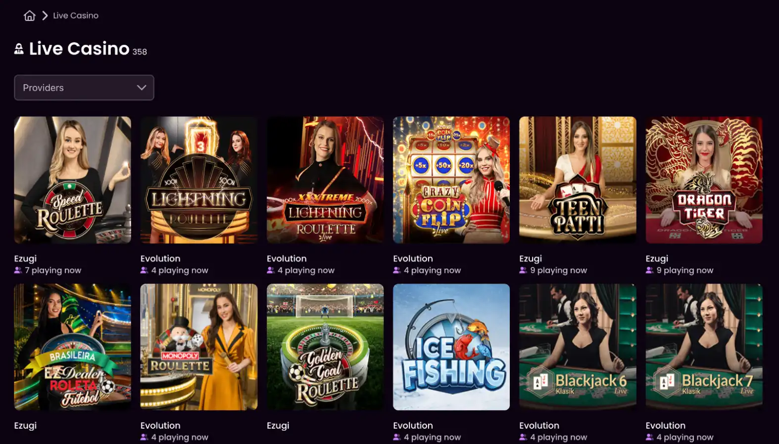 live casino iwild